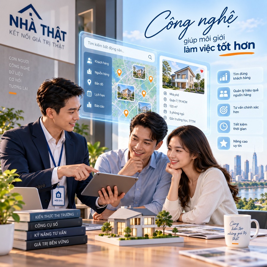 Công nghệ không thay thế môi giới, công nghệ giúp môi giới làm việc tốt hơn